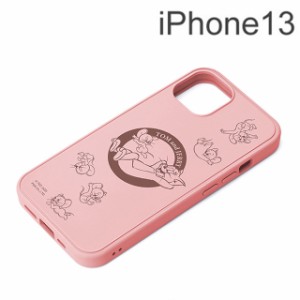 トムとジェリー iPhone 13用 抗菌ハイブリッドケース ピンク PG-WMGPT21K02TAJ (メール便送料無料)