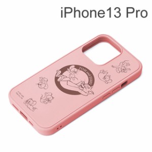 トムとジェリー iPhone 13 Pro用 抗菌ハイブリッドケース ピンク PG-WMGPT21N02TAJ (メール便送料無料)