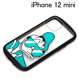 ディズニーiPhone 12 mini用 ガラスタフケース ドナルドダック PG-DGT20F03DND (メール便送料無料)
