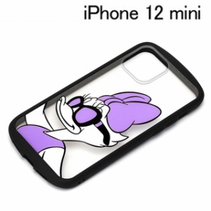 ディズニーiPhone 12 mini用 ガラスタフケース デイジーダック PG-DGT20F04DSY (メール便送料無料)