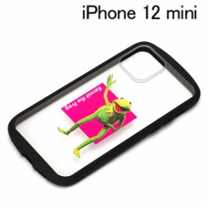 ディズニーiPhone 12 mini用 ガラスタフケース カーミット PG-DGT20F06KER (メール便送料無料)
