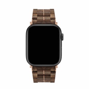 【送料無料】VOWOOD（ボーウッド） 天然木バンド for Apple Watch  45/44/42mm ウォルナット VW74040AWW