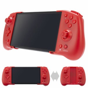 【送料無料】CYBER ダブルスタイルコントローラー SWITCH/SWITCH 有機EL用 レッド CY-NSODSC-RE