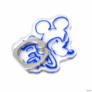 ディズニー スマートフォン用 クリアリングホルダー ミッキーマウス PG-DRH01MKY (メール便送料無料)