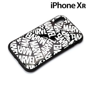 □ マーベル iPhone XR(6.1インチ)用 ハイブリッドタフケース ロゴ ブラック PG-DCS505MVL[メール便送料無料]