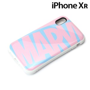 □ マーベル iPhone XR(6.1インチ)用 ハイブリッドタフケース ロゴ ピンク＆ブルー PG-DCS507MVL[メール便送料無料]