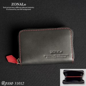 ゾナール カードケース じゃばら メンズ ZONALe ロッソ 31012 本革 ブランド