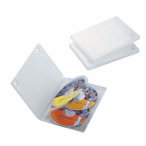 【送料込】 DVDトールケース 4枚収納(3枚パック・クリア) / エレコム株式会社