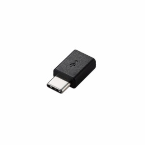 【送料込】 スマートフォン用USB変換アダプタ/USB(microBメス)-USB(Cオス)/ブラック / エレコム株式会社