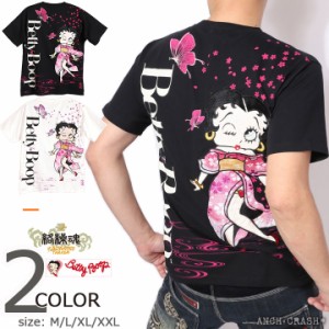 絡繰魂 ベティブープ コラボ 半袖 Tシャツ(232002)カラクリ BETTY BOOP