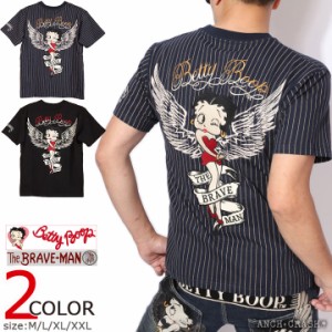 The BRAVE-MAN ベティブープ 半袖Tシャツ(BBB-2341)ブレイブマン BETTY BOOP 刺繍