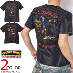 The BRAVE-MAN × LOONEY TUNES 半袖Tシャツ(LTB-2408)【送料無料】ブレイブマン ルーニー・テューンズ 刺繍