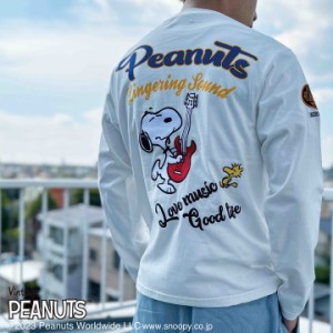 【店内全品p5倍!5/21am09:59迄】FLAG STAFF SNOOPY コラボ ロンT(433046)フラッグスタッフ スヌーピー 長袖Tシャツ 刺繍