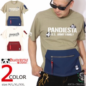 【店内全品p5倍!5/21am09:59迄】PANDIESTA PDJ-ARMY ポケット 半袖 Tシャツ(554950)【送料無料】パンディエスタ TEE 刺繍 ワッペン