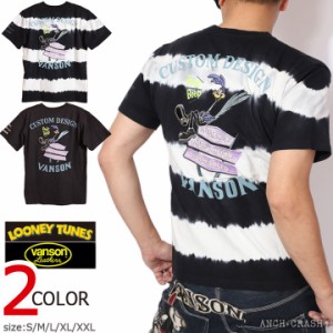 【店内全品p5倍!6/11am9:59迄】VANSON ルーニー・テューンズ コラボ ROAD RUNNER 半袖Tシャツ(LTV-2206)バンソン LOONEY TUNES 刺繍