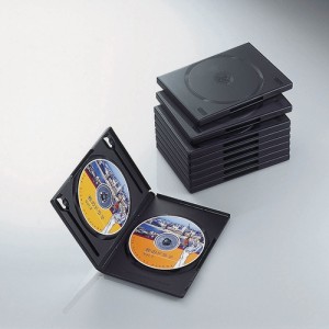 ELECOM DVDトールケース  CCD-DVD06BK 