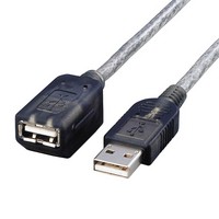 ELECOM マグネット内蔵USB延長ケーブル 2m USB-EAM2GT