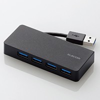 エレコム 4ポートUSB3.0ハブ(ケーブル収納タイプ) U3H-K417BBK