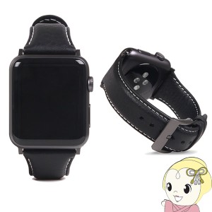 Apple Watch 42/44mm 用 バンド Minerva Box Leather ブラック SD18392AW