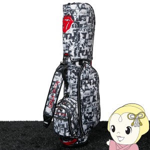 在庫処分　バックスピン ゴルフバッグ ローリングストーンズ The Rolling Stones Mono Photo Pattern Stand Golf Bag 9inch BA02C003