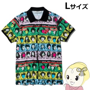 在庫処分　バックスピン ポロシャツ ローリングストーンズ Lサイズ The Rolling Stones Some Girls Vivid POLO SHIRT BA02W702L