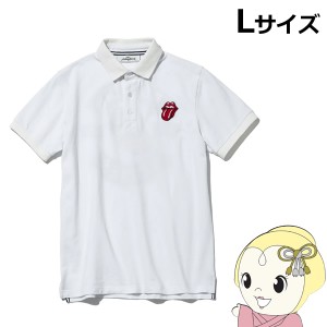 在庫処分　バックスピン ポロシャツ ローリングストーンズ Lサイズ ホワイト The Rolling Stones TOUR 1978PT POLO SHIRT BA02W706L