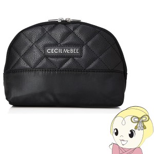 在庫あり　セシルマクビー CECIL McBEE STYLISH POUCH SERIES ラウンドポーチ ブラックキルト　CM121058-BK