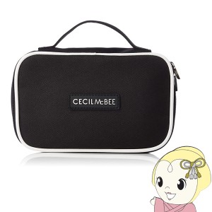 在庫処分　セシルマクビー CECIL McBEE STYLISH POUCH SERIES スクエアポーチM ブラック ホワイト　CM121059-BKWH