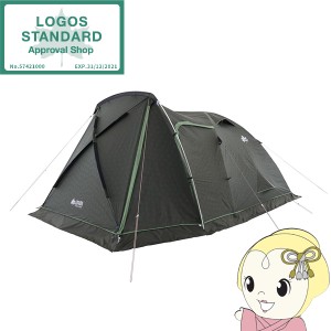 【ロゴス 正規販売店】アウトドア テント 2ルーム ロゴス LOGOS neos PANEL Breeze L-BC C型ドア キャンプ 耐水圧3000mm 大人4人