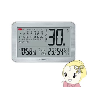 電波掛置兼用時計　令和カレンダークロック　温湿度表示付　シルバー デジタル IDC-800J-8JF カシオ CASIO