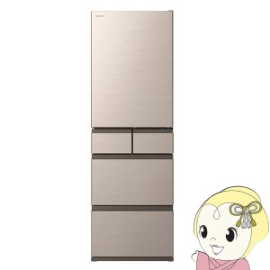 [予約 約1週間以降]冷蔵庫 【標準設置費込み】 日立 HITACHI 5ドア冷蔵庫 470L 右開き ライトゴールド R-HWS47T-N