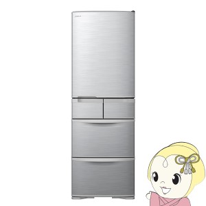 [予約 約1週間以降]冷蔵庫 【標準設置費込み】 日立 HITACHI 5ドア冷蔵庫 401L 右開き シルバー R-K40T-S