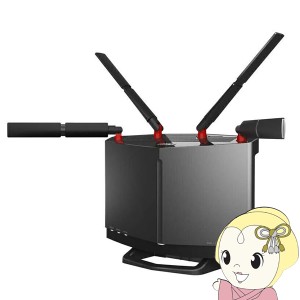 Wi-Fiルーター BUFFALO Wi-Fi 6(11ax)対応 4803+1147Mbps AirStation ネット脅威ブロッカー2対応 チタニウムグレー WXR-6000AX12P