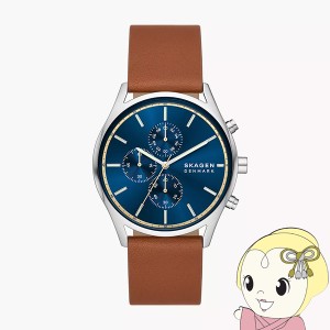 在庫僅少　SKAGEN（スカーゲン） 腕時計「Holst Chronograph」 クロノグラフ レザーバンド SKW6916