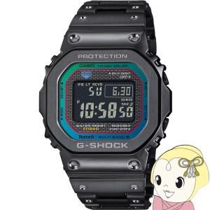 カシオ CASIO G-SHOCK FULL METAL フルメタル レインボーカラー アクセント GMW-B5000BPC-1JF メンズ 電波ソーラー Bluetooth ブラック 