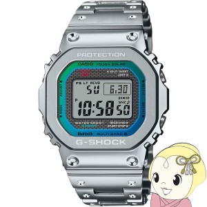 カシオ CASIO G-SHOCK FULL METAL フルメタル レインボーカラー アクセント GMW-B5000PC-1JF メンズ 電波ソーラー Bluetooth シルバー