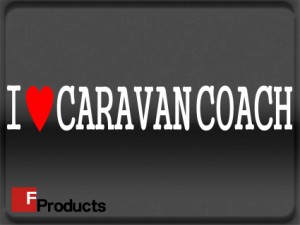 【Fproducts】アイラブステッカー/CARAVAN COACH/キャラバンコーチ