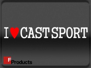 【Fproducts】アイラブステッカー/CAST SPORT/キャストスポーツ