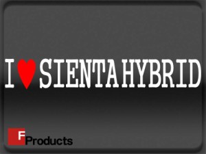 【Fproducts】アイラブステッカー/SIENTA HYBRID/シエンタハイブリッド