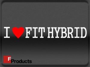 【Fproducts】アイラブステッカー/FIT HYBRID/アイラブ フィットハイブリッド