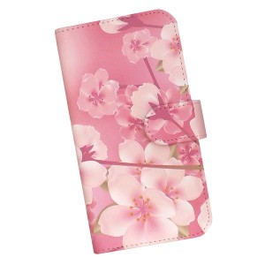 Redmi Note 10 JE XIG02 スマホケース 手帳型 プリントケース 桜 花柄 ピンク(075)