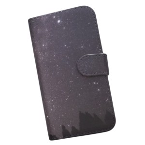 Redmi Note 10 JE XIG02 スマホケース 手帳型 プリントケース 夜空 景色 星 木(258)