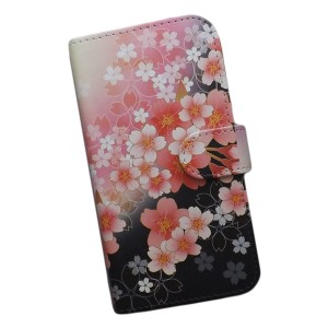 Xperia 5 V SO-53D/ SOG12 スマホケース 手帳型 プリントケース 和柄 花柄 桜 おしゃれ(325)