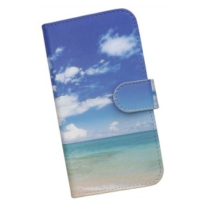 Redmi Note 10 JE XIG02 スマホケース 手帳型 プリントケース 海 空 雲 風景(437)
