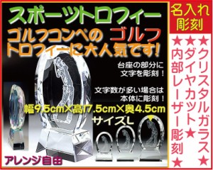 ≪トロフィー　ゴルフ 名入れ 彫刻料込み　ホールインワン記念　ゴルフ大会　記念品 表彰　誕生日プレゼント≫★完全オリジナルデザイン