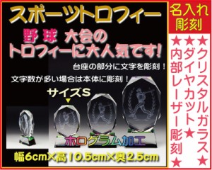 ≪トロフィー　野球　スポーツ大会　名入れ 彫刻料込み　記念品 表彰　卒業記念品　卒団記念品　誕生日プレゼント≫スポーツ大会などの記