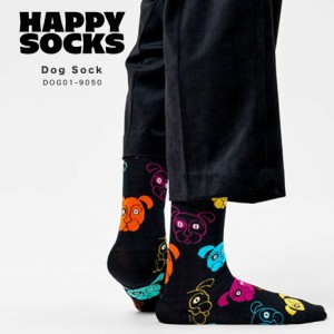 Happy Socks 靴下 23〜29.5cm レディース メンズ ユニセックス おしゃれ かわいい クルー丈 ミドル丈 ソックス くつ下 可愛い 綿 コット