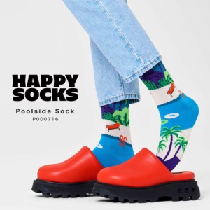 父の日 プレゼント ギフト Happy Socks 靴下 23〜29.5cm レディース メンズ ユニセックス おしゃれ かわいい クルー丈 ミドル丈 ソックス