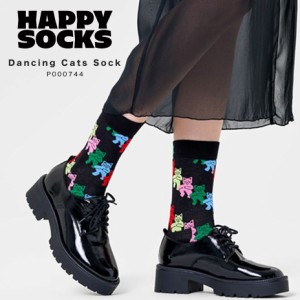 Happy Socks 靴下 23〜29.5cm レディース メンズ ユニセックス おしゃれ かわいい クルー丈 ミドル丈 ソックス くつ下 可愛い 綿 コット