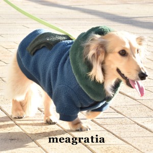 ドッグウェア パーカー フーディー ファー ボア おしゃれ ブランド meagratia メアグラーティア 犬服 散歩着 かわいい 可愛い 抜け毛対策